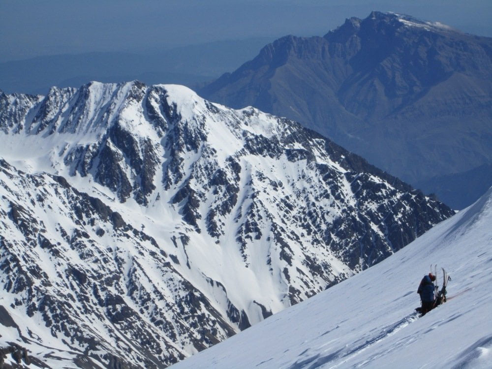 ski-tour ascent to Kazbek from south side-Georgia ски-тур восхождение на Казбек с юга-Грузия