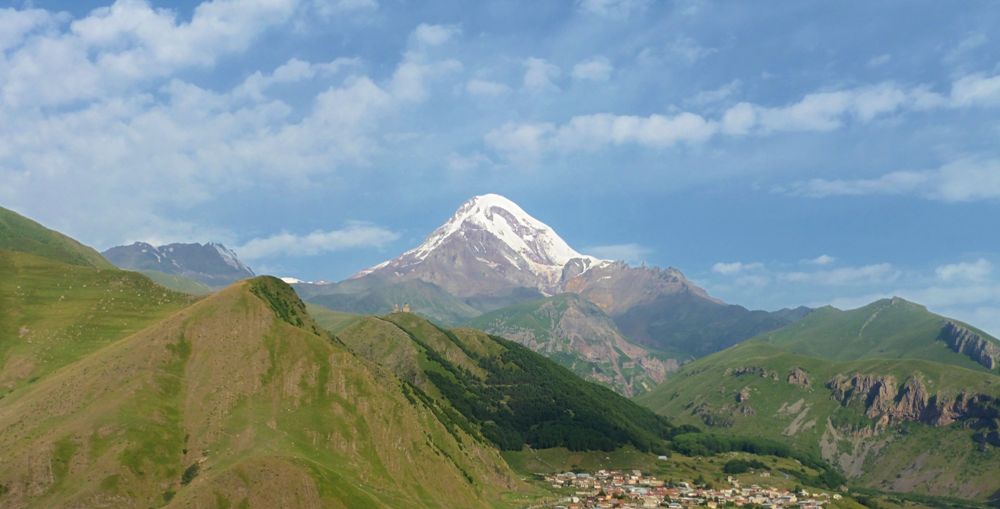 ascent to Kazbek from south side-Georgia. snowrush company восхождение на Казбек с юга-Грузия